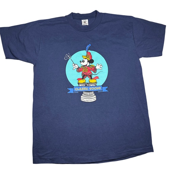 Disney Other - Vintage Disney Mickey Mouse Magic Music Days T-Shirt XL Murina Made in USA Navy